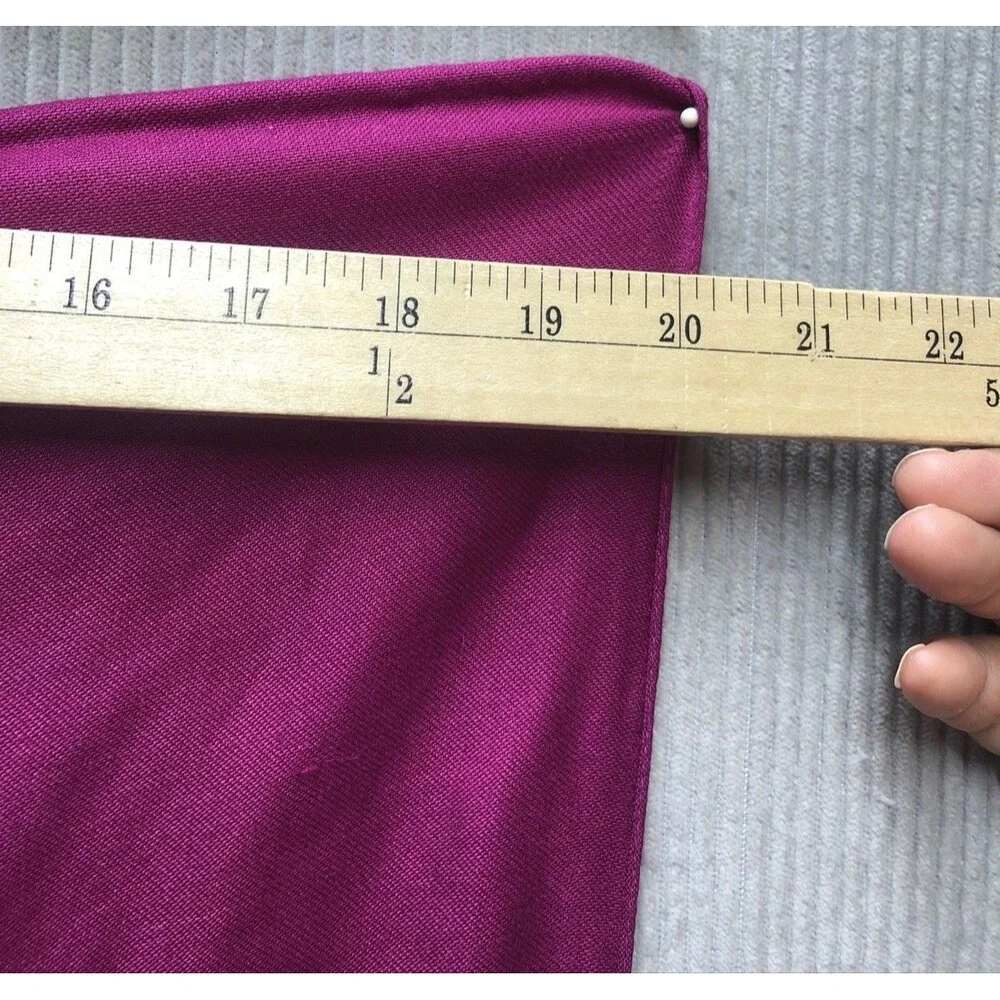 Purple Rayon Scarf Women 20x70 Fringe Boho Wrap Shawl Lightweight Soft Long